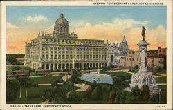 Zayas Park, President's House Havana, Cuba Postcard Postcard Postcard