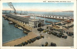 Municipal Piers Postcard