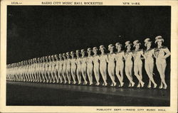 Radio City Music Hall Rockettes Postcard