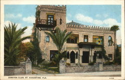 View of Zorayda Club St. Augustine, FL Postcard Postcard Postcard