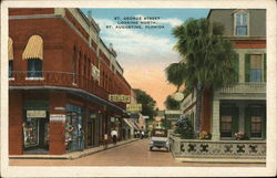 St. George Street Looking North St. Augustine, FL Postcard Postcard Postcard