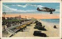 Boardwalk Along Atlantic Ocean Postcard