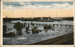 Belle Isle and Falls of James River Richmond, VA Postcard Postcard Postcard