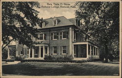 Amherst College - Beta Theta Pi House Massachusetts Postcard Postcard Postcard