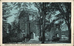 College of Wooster - Memorial Chapel Ohio Postcard Postcard Postcard