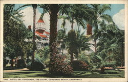 Hotel Del Coronado - The Court Postcard