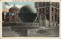 The Sun Dial, Class of 1885, Columbia University New York, NY Postcard Postcard Postcard