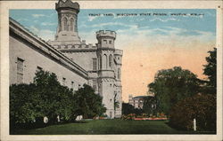 Front Yard of Wisconsin State Prison Waupun, WI Postcard Postcard Postcard