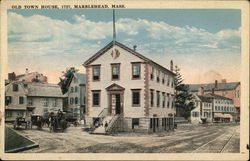 Old Town House, 1727 Marblehead, MA Postcard Postcard Postcard