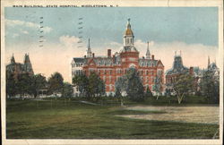 Main Building, State Hospital Postcard