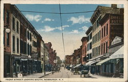 Front Street Looking South Newburgh, NY Postcard Postcard Postcard