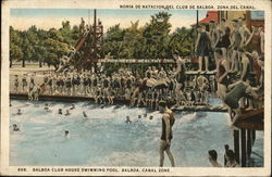 Balboa Club House Swimming Pool Postcard