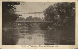 Scene on Tippecanoe River Postcard