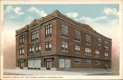 Masonic Temple, 4th and Kansas Avenue Postcard