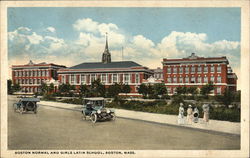 Boston Normal and Girls Latin School Massachusetts Postcard Postcard Postcard