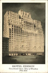 Hotel Edison, Forty-Seventh Street, West of Broadway Postcard