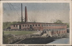 Groton Leatherboard Mill Postcard