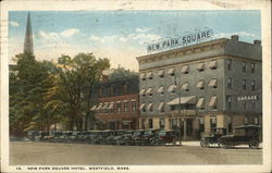 New Park Square Hotel Westfield, MA Postcard Postcard Postcard