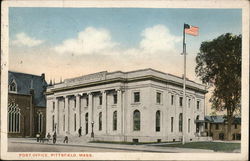 Post Office Pittsfield, MA Postcard Postcard Postcard