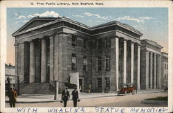 Free Public Library New Bedford, MA Postcard Postcard Postcard