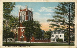 St. Leo's Church Leominster, MA Postcard Postcard Postcard