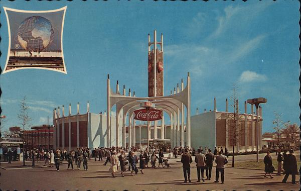 The Coca-Cola Pavilion 1964 NY Worlds Fair Postcard