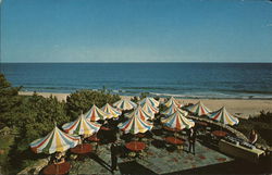 "The Riviera Patio", Gurney's Inn, Long Island Montauk, NY Postcard Postcard Postcard