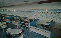 Agawam Bowl Ten Pin Lanes 350 Walnut Street Massachusetts Postcard Postcard Postcard