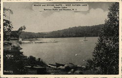 Beach and Diving Rafts, West Fayson Lake Kinnelon, NJ Postcard Postcard Postcard