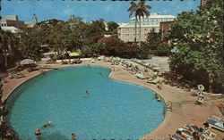 Bermudiana Hotel View of the pool Postcard