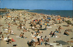 General Beach Scene at Cape Cod Craigville Beach, MA Postcard Postcard Postcard