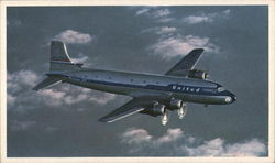 DC-6 Mainliner 300 - United Airlines Postcard