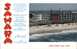 Sahara Motel Ocean City, MD Postcard Postcard Postcard