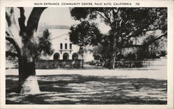 Main Entrance of the Community Center Postcard