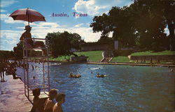 Barton Springs Swimming Pool Austin, TX Postcard Postcard Postcard