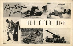 Greetings From Hill Field, Utah Hill Air Force Base, UT Postcard Postcard Postcard