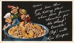 Kellogg's Snap! Crackle! Pop!  Advertising Postcard Postcard Postcard