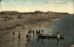 The Beach Littlehampton, Great Britain Sussex Postcard Postcard Postcard