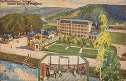 A Full View of Royal Mineral Springs Fachingen Germany Postcard Postcard Postcard