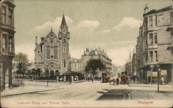 Cathcart Road and Dixons Halls Glasgow, Scotland Postcard Postcard Postcard