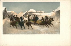 Sled Racing Postcard