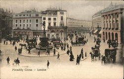 View of Piccadilly Circus London, England Postcard Postcard Postcard