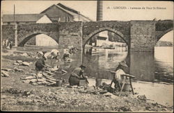 Laveuses du Pont St. Etienne Limoges, France Postcard Postcard Postcard