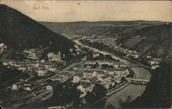 Aerial view of City Bad Ems, Germany Postcard Postcard Postcard