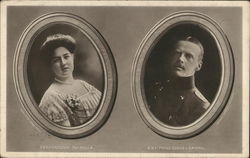 Prince Georg of Bavaria and Archduchess Isabella Royalty Postcard Postcard Postcard