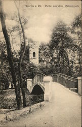 Bridge in Pfrimmpark Postcard