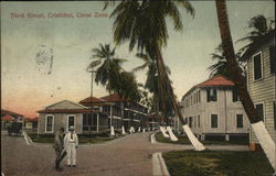 Third Street, Canal Zone Postcard