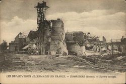 Les Devastations Allemandes en France Dompierre, France Postcard Postcard Postcard