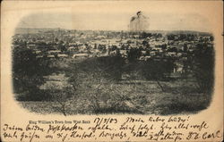 King William's Town from West Bank Postcard