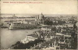 Panorama del Campanile di S. Marco Verso la Salute Venice, Italy Postcard Postcard Postcard